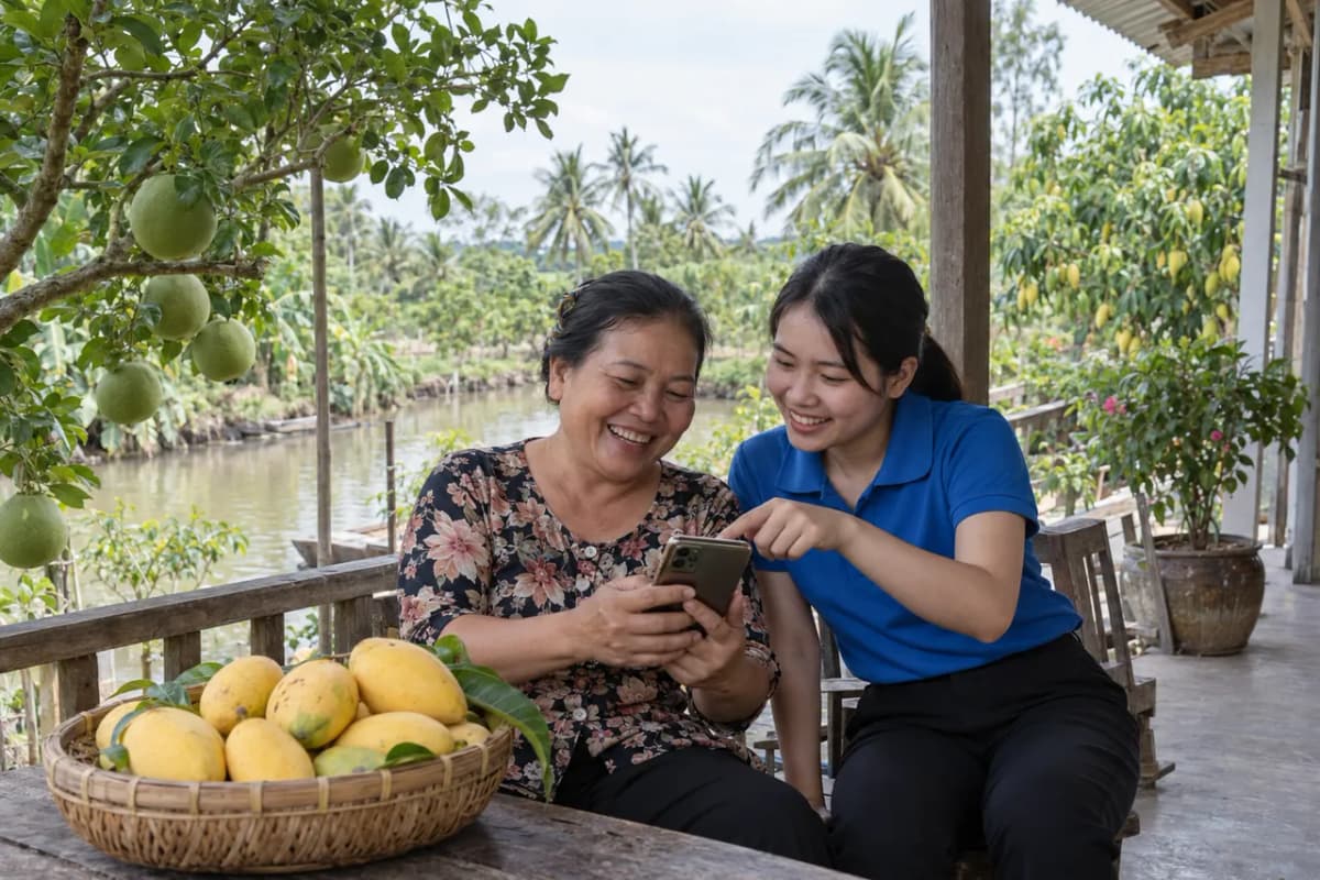 Không rành công nghệ vẫn làm cộng tác viên hộ chiếu nông nghiệp
